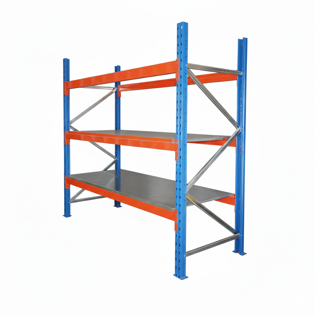 Estantería para bodega tipo rack con estructura industrial de alta resistencia
