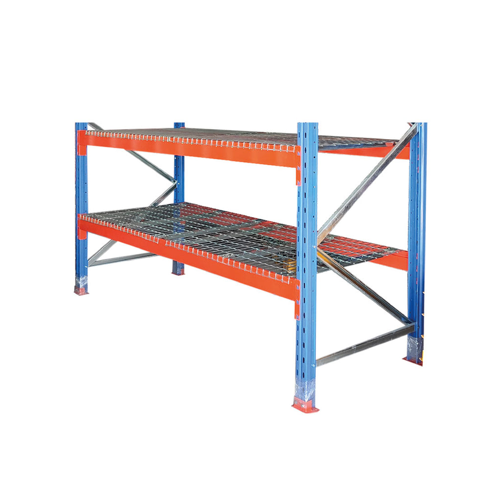 Estanteria industrial tipo rack  con malla - Markem Espacio Inteligente