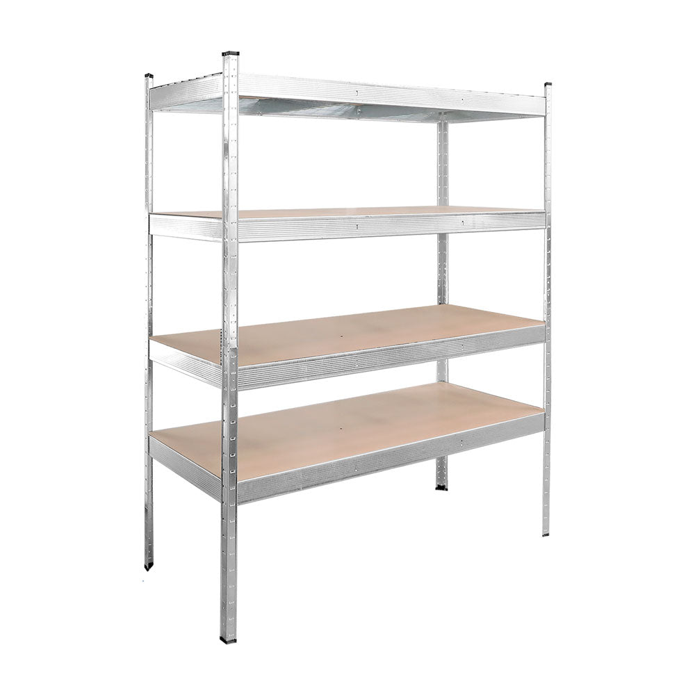 Estantería matalica con entrepaño en mdf, 4 niveles ajustables Wadfow WTS1A16 - Markem espacio Inteligente